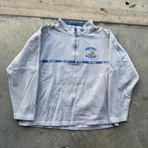 VTG Y2K Starter Kentucky Wildcats grey quarter zip pullover size medium